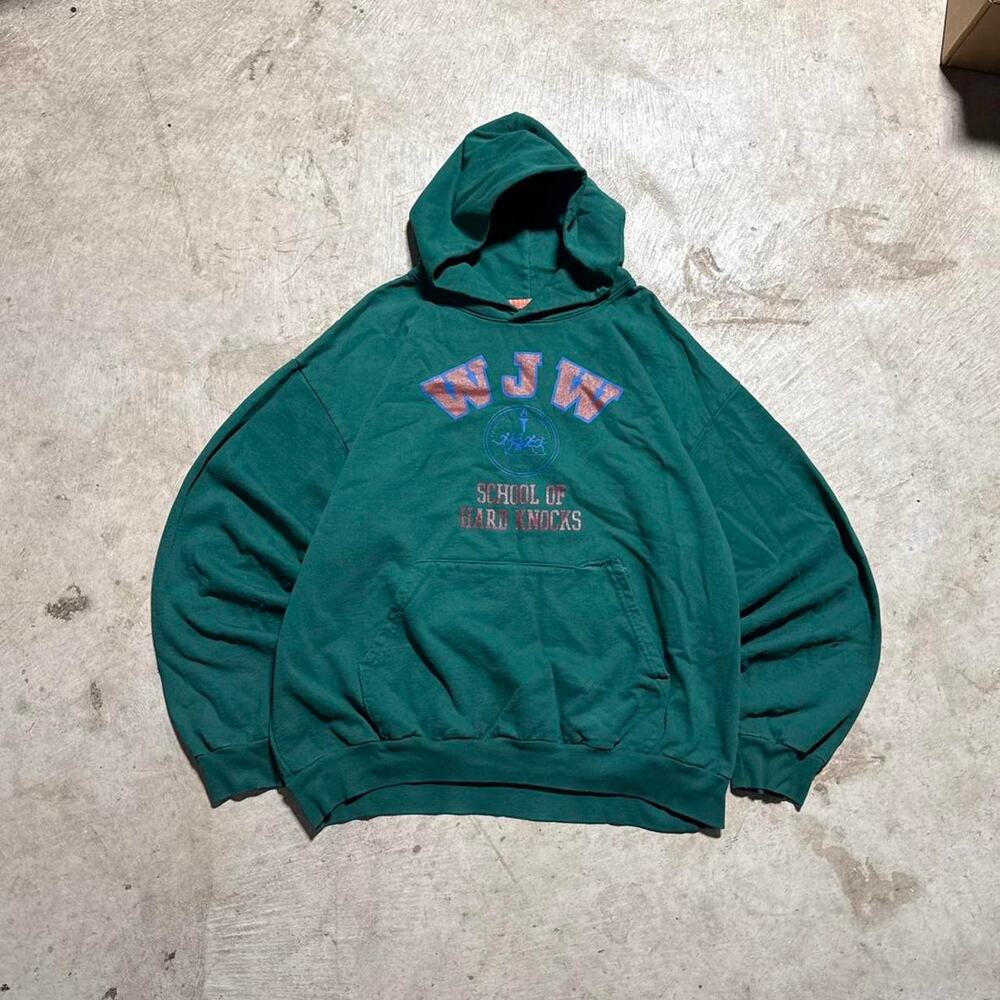 Vintage 90’s Y2K WJW School Of Hard Knocks Heavy Weight Hoodie